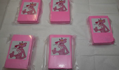 Packages of pink cocaine